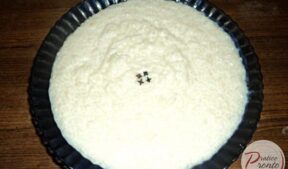 Arroz doce com coco ralado