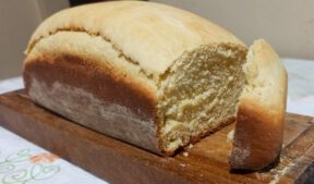 Pão caseiro tipo pão de forma