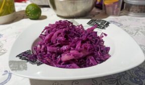 Repolho roxo refogado